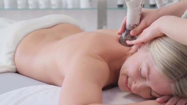 Massage Corporel Sous Vide Zones Problèmes Minceur Équipement Approprié Pour — Video