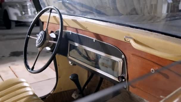 Classic German Car 1939 Exhibition Retro Cars — Stockvideo