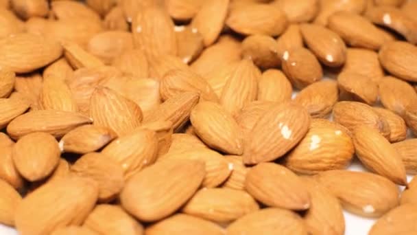 Natural Almond Close Beautiful Background Healthy Food Super Foods High — Αρχείο Βίντεο