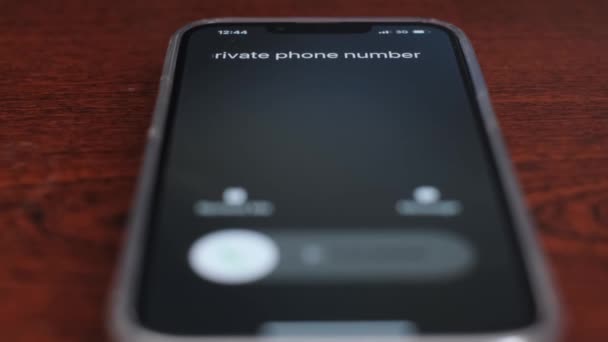 Call Smartphone Personal Unknown Number Receiving Incoming Call Phone — Video