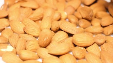 Lots of ripe almonds. Super slow motion.
