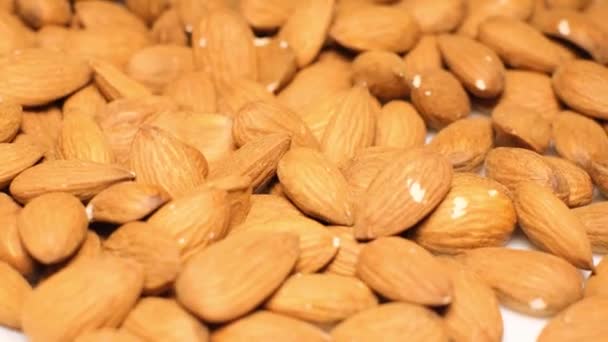 Natural Almond Close Beautiful Background Healthy Food Super Foods High — 비디오