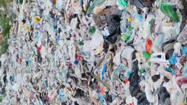 Residuos Plásticos Indonesia Contaminación Ambiental Desastre Ambiental Problema Los Residuos — Vídeo de stock