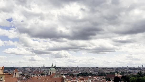 Panorama Del Casco Antiguo Praga República Checa — Vídeo de stock