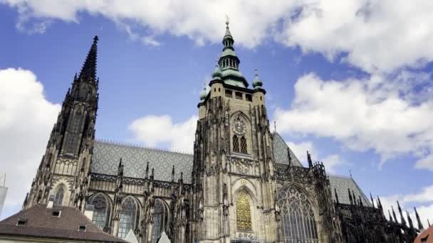 Der Historische Teil Der Stadt Prag Sommer Touristisches Europa — Stockvideo