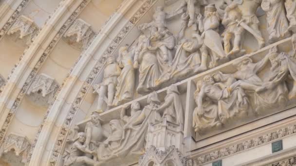 Catedral Gótica San Vito Praga Calidad Vídeo — Vídeo de stock