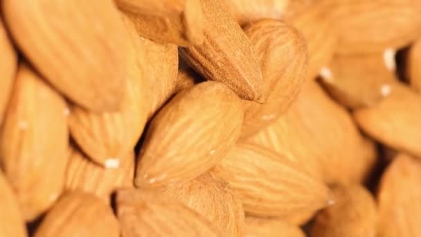 Natural Almond Close Beautiful Background Healthy Food Super Foods High — Stock Video