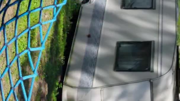 Camping Hamac Dans Forêt Loisirs Plein Air Aux États Unis — Video