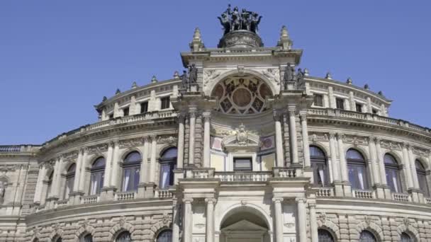 Dresde Alemania Hermosos Lugares Arquitectónicos Uno Los Mayores Centros Ciencia — Vídeos de Stock