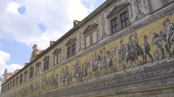 Дрезден Германия Красивые Архитектурные Места Один Крупнейших Центров Науки Культуры — стоковое видео