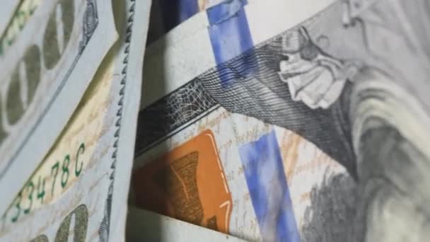 Circolazione Banconote Dollaro Concetto Denaro Liquido Video Verticale — Video Stock