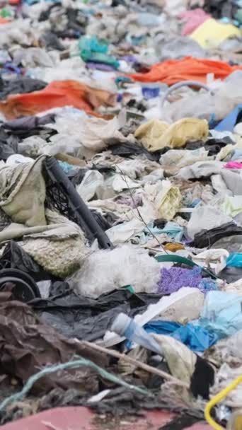 Море Загрязнено Пластиковым Мусором Экологическая Катастрофа Токсичные Отходы Загрязнение Планеты — стоковое видео