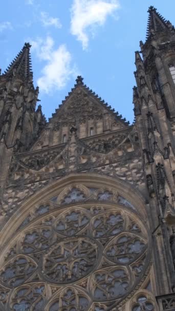 Άγιος Βίτος Γοτθικός Καθεδρικός Ναός Στην Πράγα Τσεχική Δημοκρατία Αρχιτεκτονικό — Αρχείο Βίντεο