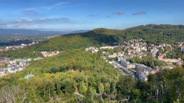 Famosa Località Della Boemia Occidentale Una Destinazione Turistica Molto Popolare — Video Stock