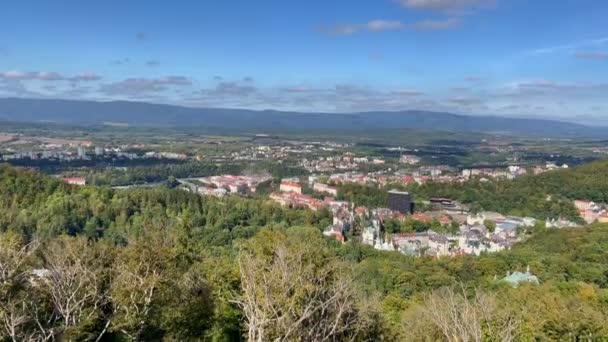 捷克共和国Karlovy Vary旅游城镇 — 图库视频影像