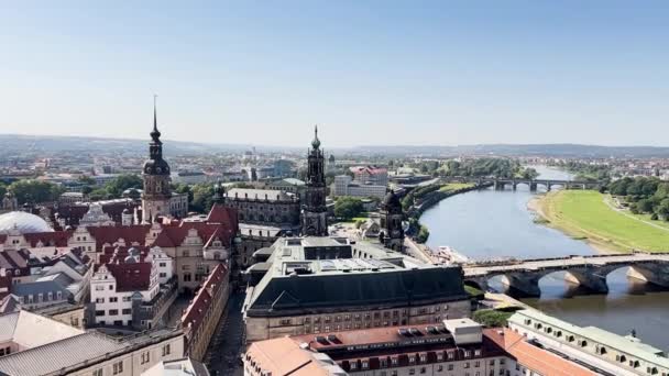Antiga Cidade Dresden Com Uma Arquitetura Incrivelmente Bonita Alemanha — Vídeo de Stock