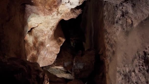 Dungeon Oscuro Tunnel Scavi Sotterranei Video Verticale — Video Stock