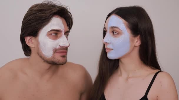 Spa Salonundaki Kozmetik Prosedürleri Yüz Bakımı Prosedürler Gençleştiriliyor — Stok video