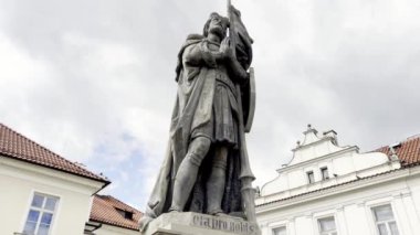 Charles Köprüsü 'nde önemli ve önemli bir anıt. Prag 'da. Çek Cumhuriyeti.