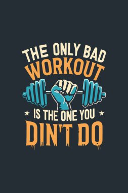 Klasik spor salonu vektör t-shirt tasarımı