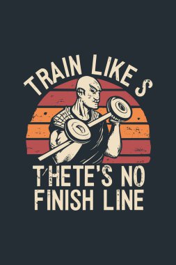 vektör spor salonu klasik t-shirt tasarımı