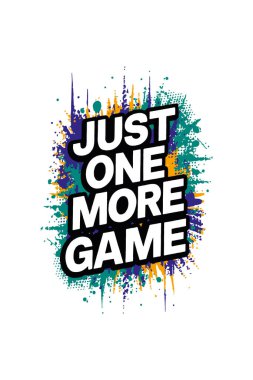 Boş oyun graffiti tişört tasarımı 