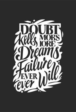 vektör motivasyonel tipografi t-shirt tasarımı