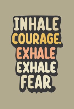 vektör motivasyonel tipografi t-shirt tasarımı