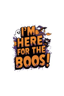 vektör Cadılar Bayramı tipografi t-shirt tasarımı