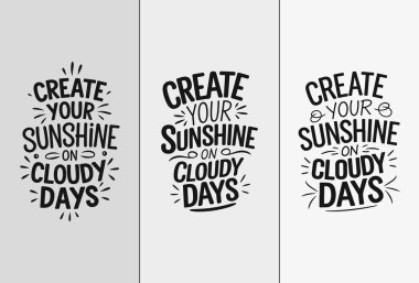 Motivasyonel alıntılar tipografi poster tasarımı