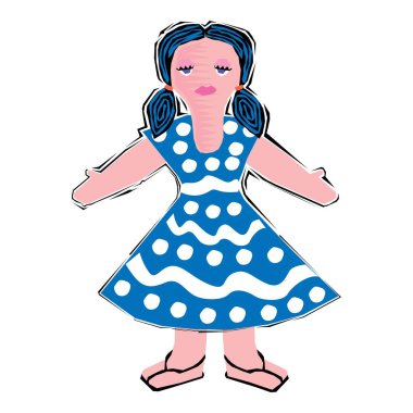 Fiesta kleding en hoofdeksel clipart tasarım vektörü çizimi