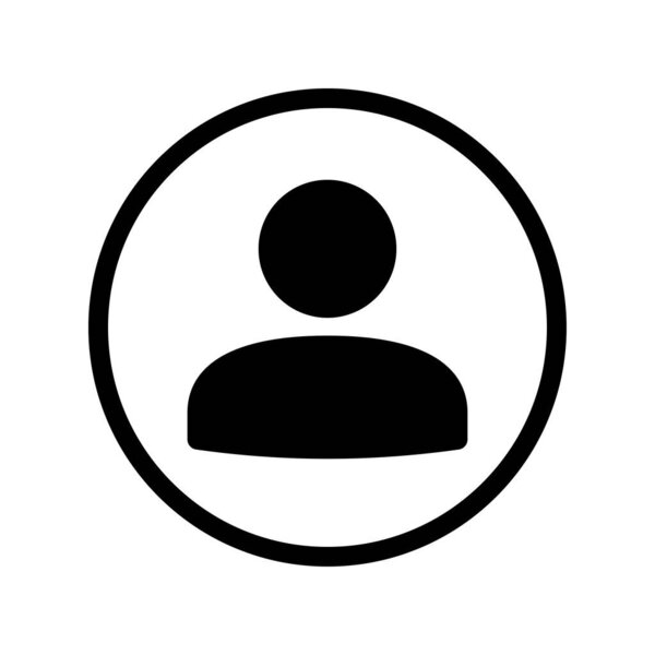 User account icon. Default avatar profile. Vector