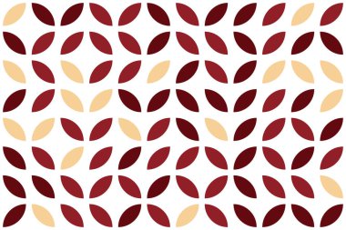 Birbirine bağlanan daireler ve ovaller soyut eski moda dokusu. Vektör İllüstrasyonu