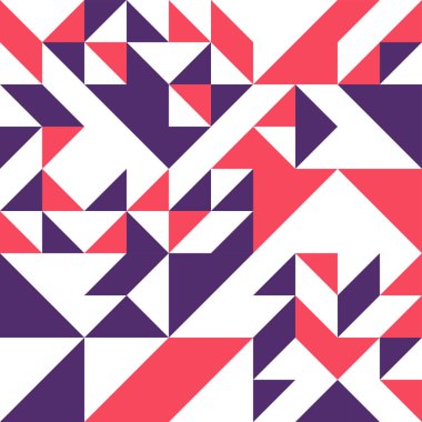 Üçgenlerden oluşan soyut vektör çokgen çizimi.