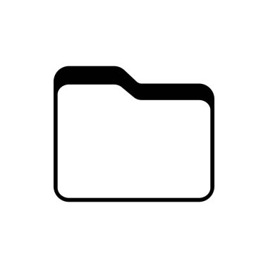 Bilgisayar dizin simgesi. Dosya sembolü. Vektör İllüstrasyonu