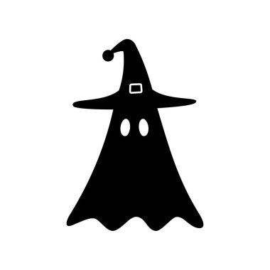 Tatlı cadılar bayramı ikonu. Düz vektör illüstrasyonu