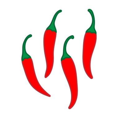 Çizgi film tarzında Red Hot Chili Pepper. Vektör