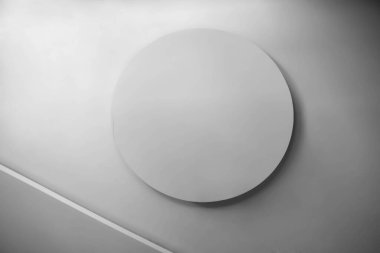 Minimalist tasarım tek renkli soyut geometrik kompozisyon