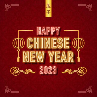 Çin yeni yılı 2023. Tavşan yılı.