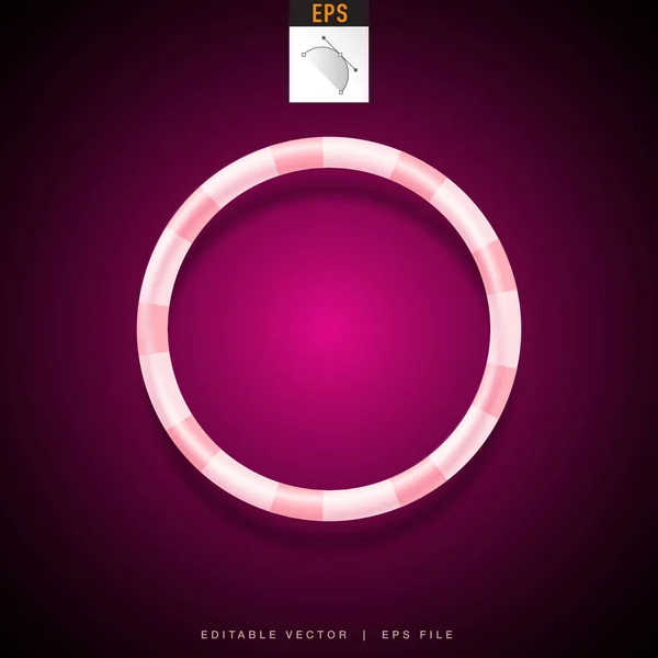 Дизайн Рожевого Банера Межа Кола Рамка Кола — стоковий вектор