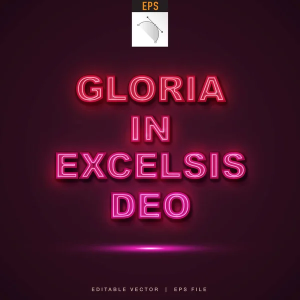 Gloria Excelsis Deo Text — Stockvector