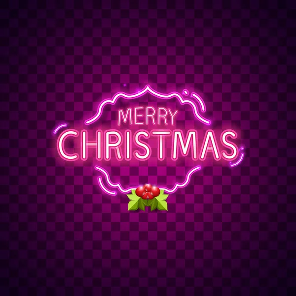 Cute Red Christmas Background Poster Christmas Happy Vector Card Merry — Stock Vector