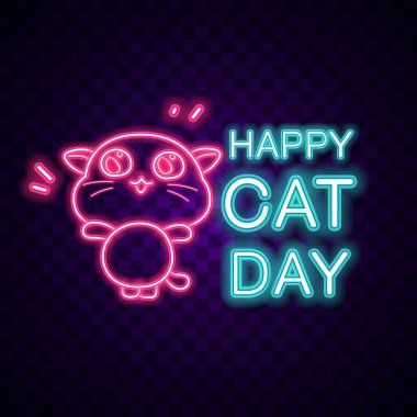 uluslararası, kedi, gün, mutlu, vektör, arkaplan, işaret, metin, yazı tipi, parlaklık, parlaklık,
