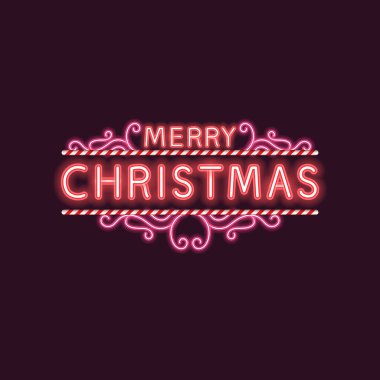 süs, dekorasyon, klasik, klasik, retro, arkaplan, vektör, neon, ışık, parıltı, işaret, karanlık, neşeli, Noel