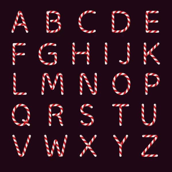 Fond Vecteur Signe Bonbons Néon Sombre Rétro Police Typographie Classique — Image vectorielle