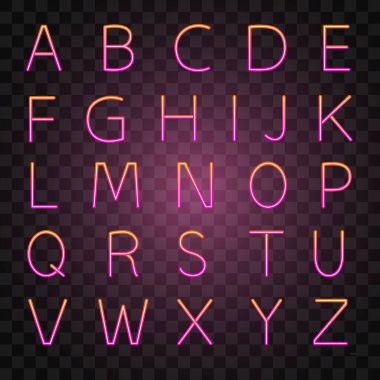 Metin efekti vektörü ayarlandı. Soyut metin efekti.