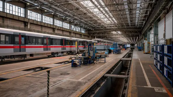 Prag, Çek Cumhuriyeti - 05.14.2024: Çek Cumhuriyeti 'nin 50. yıldönümü münasebetiyle Prag Metro Açık Günü