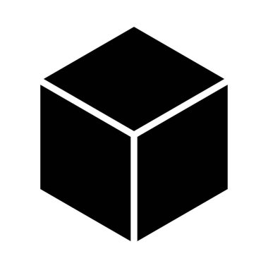 Kutu simgesi, vektör illüstrasyonu. Düz tasarım tarzı. Beyaz arkaplanda izole edilmiş vektör kutusu simgesi, kutu simgesi Eps10. kutu simgeleri grafik tasarım vektör simgeleri.