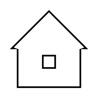 asgari ev simgesi - web sayfası sembolü- vektör web sitesi işareti