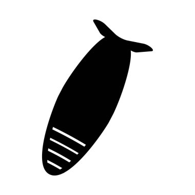 Füze kutsal kişilerin resmi. Ordu ve savaş koleksiyonundan beyaz arka plan üzerinde trendy füze logo kavramı. Web uygulamaları, mobil uygulamalar ve basılı medya kullanım için uygundur..